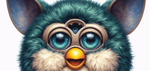 illustration of a Furby