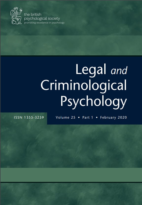 cover of Legal and Criminological Psychology