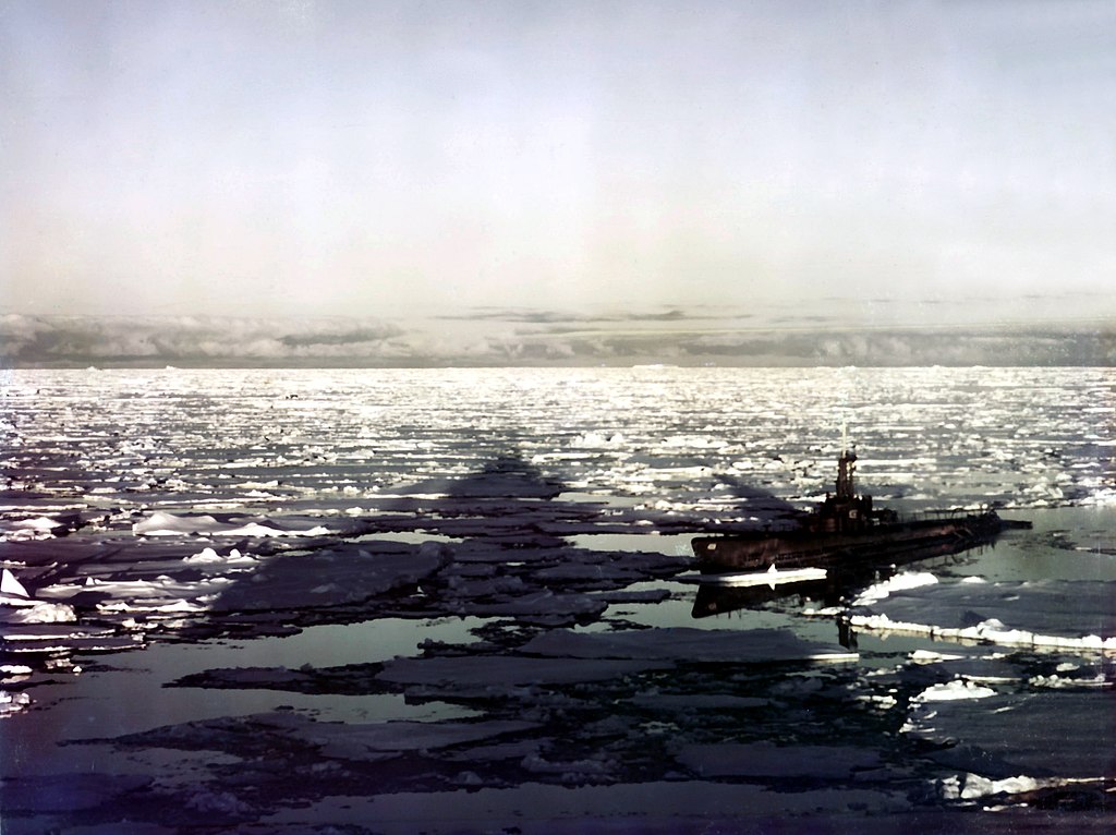 photo of the USS Sennet submarine during Operation Highjump