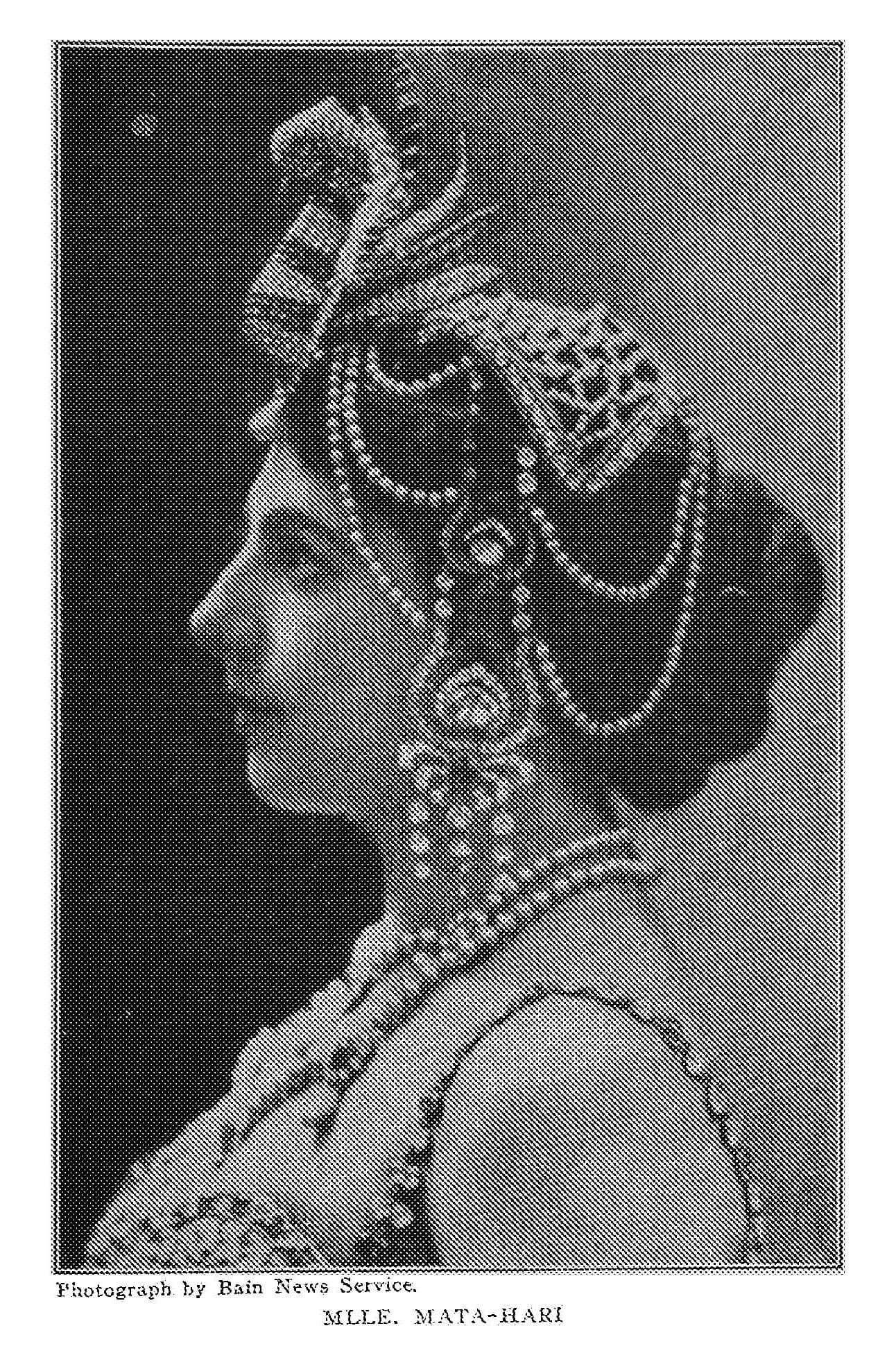 portrait of mata hari in profile