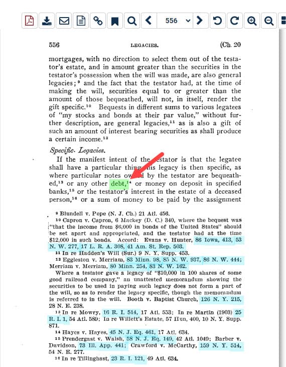 image of text highlighted in green within a document in HeinOnline