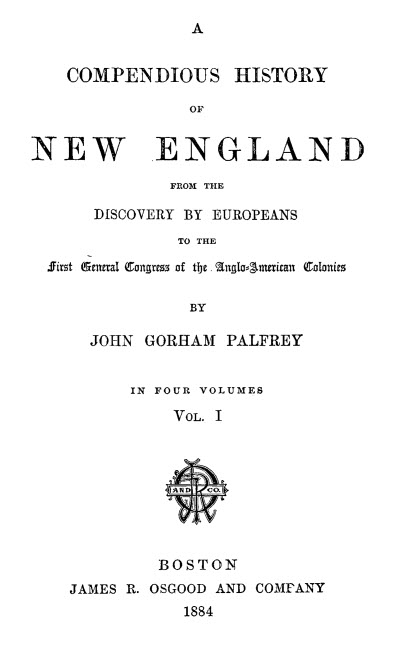 cover of A Compendious History of New England