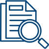 icon of document with magnifying glass