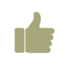 icon of a thumbs up