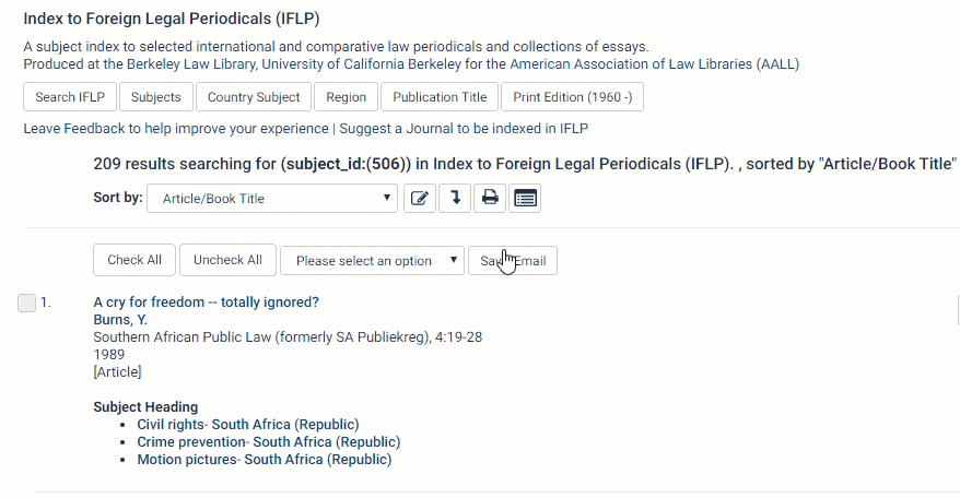 Links to full text documents in HeinOnline's Index to Foreign Legal Periodicals