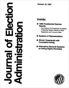 cover of Journal of Election Administration