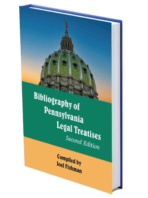 Bibliography of Pennsylvania Legal Treatises book cover mock up