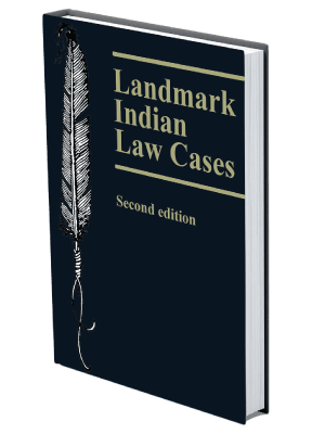 Mock up book cover of Landmark Indian Law Cases