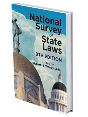 Mock up book cover of National Survey of State Laws, 9th Edition