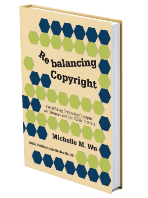 Mock up book cover of Rebalancing Copyright
