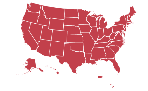 U.S. state map