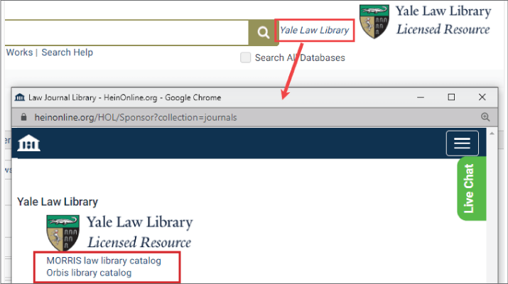 screenshot of open URL linking in Subject Compilation of State Laws